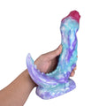 Dragon Dildo RAPTVEX Ice Dragon Platinum Silicone – surface texture detail