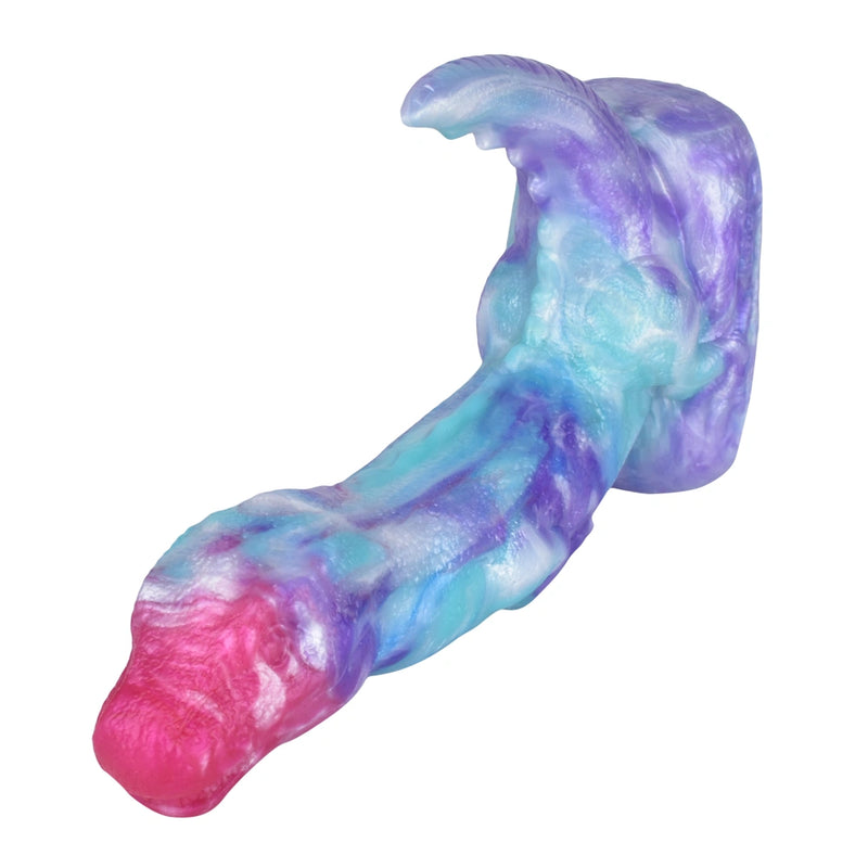 Dragon Dildo RAPTVEX Ice Dragon Platinum Silicone – silicone texture close-