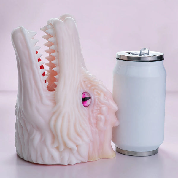 Masturbateur Dragon Pallvex Blanc Oeil Magenta alternate view