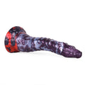 Dragon Dildo DRAKVEX Void Ember Platinum Silicone – lateral side view