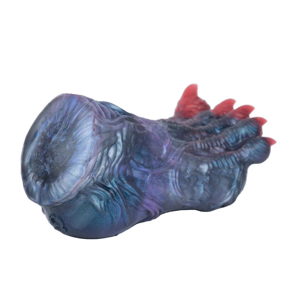 Dinosaur Paw Masturbator Draveth Steel Blue – lateral side view