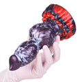 Double Knot Dildo Duovoor Violet Grey 4.5cm 7cm – rear view