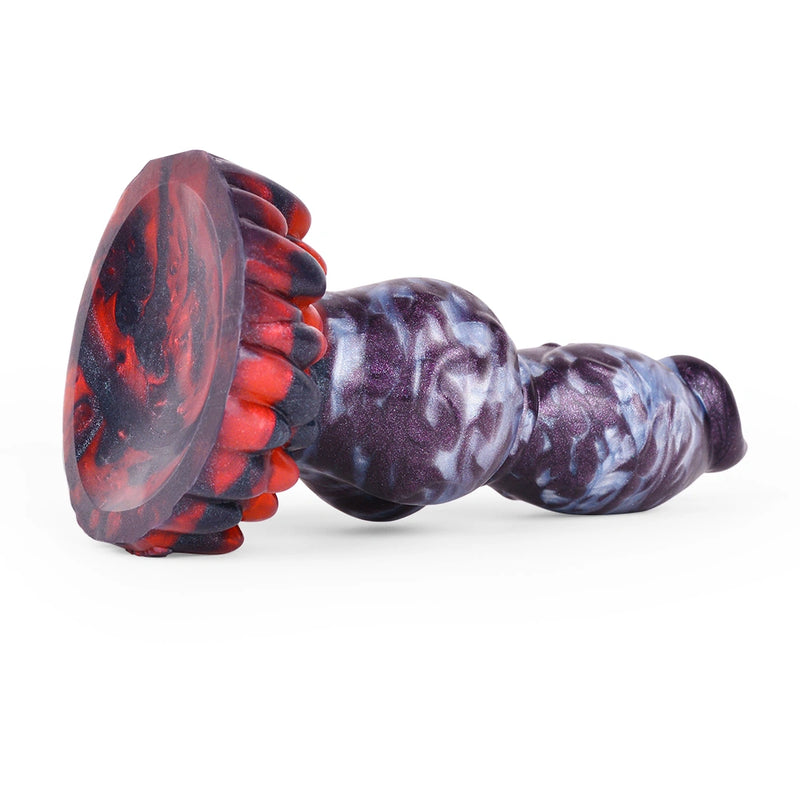 Double Knot Dildo Duovoor Violet Grey 4.5cm 7cm – main product shot