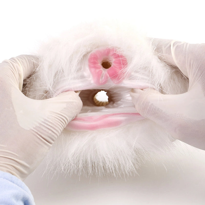 Furry Male Masturbator Equiplux White Mane Silicone