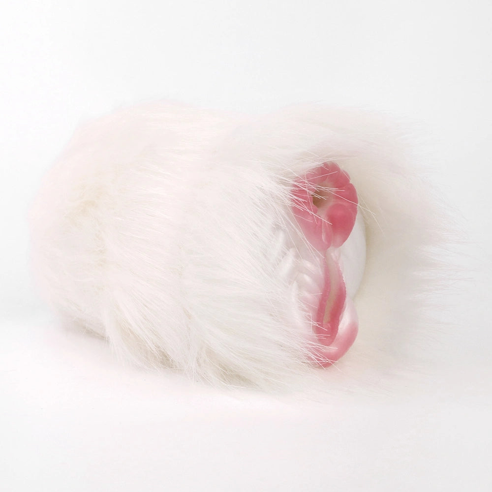 Furry Male Masturbator Equiplux White Mane – top view