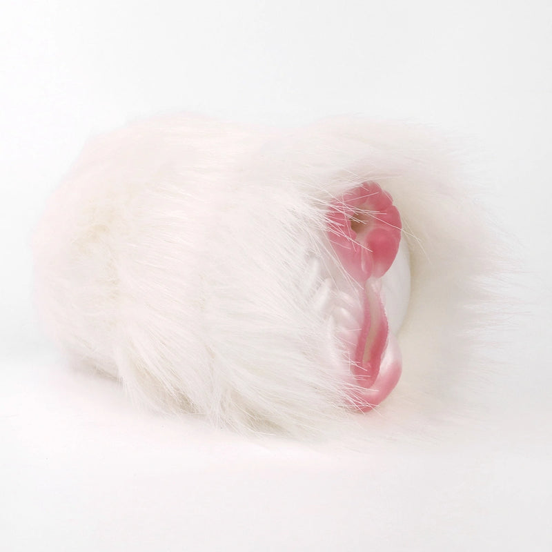Furry Male Masturbator Equiplux White Mane Silicone