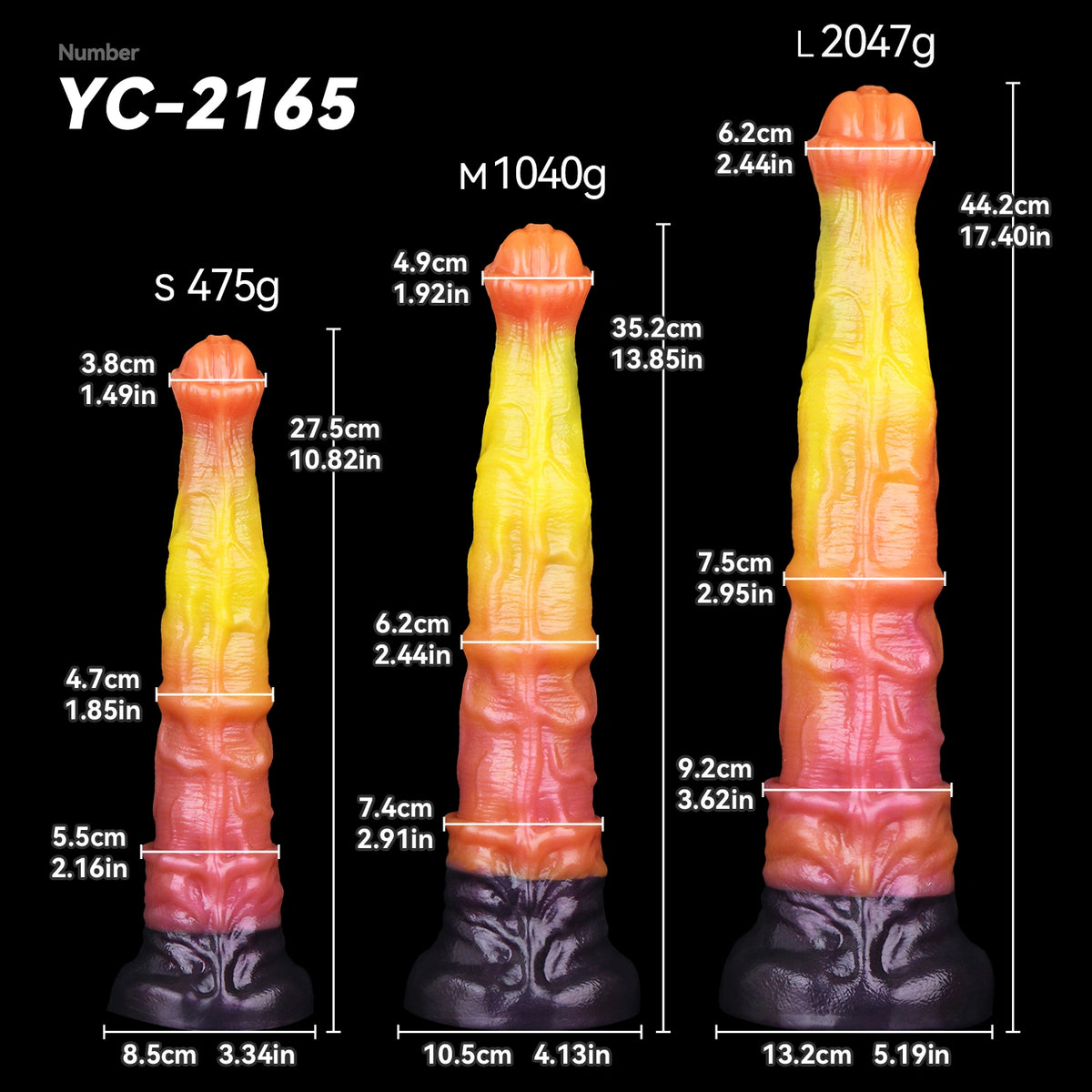 Fantasy Horse Dildo Solvrex Dual Layer Double Helix