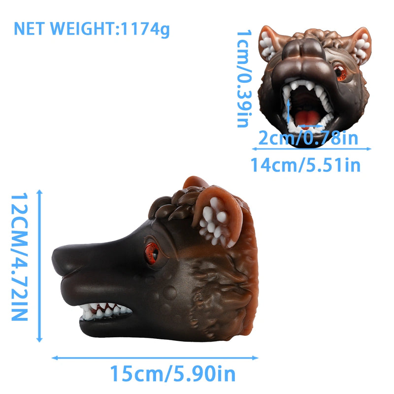 Wolf Masturbator Ferahl Feral Blood Orange Eye – size scale reference