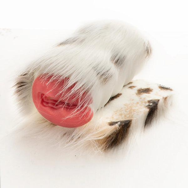 Furry Masturbator Calixplux White Spotted Fur Single Entry - alternate view