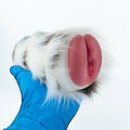 Furry Masturbator Calixplux White Spotted Fur Single Entry