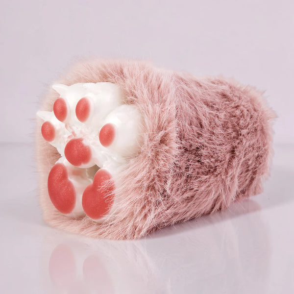 Masturbateur Patte de Chat Miaovex Fourrure Rose Mauve Silicone