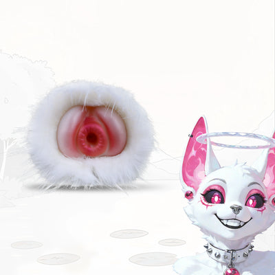 Furry Male Masturbator Arctplux Arctic White Fur – close-up detail