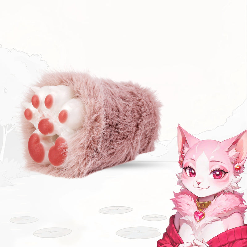 Cat Paw Masturbator Miaovex Rose Mauve Fur Silicone