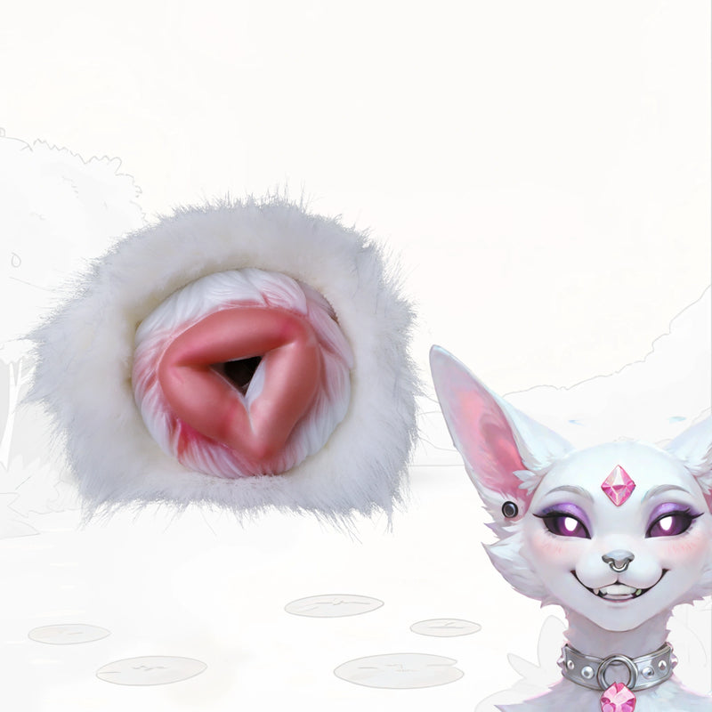 Furry Male Masturbator Rongplux White Long Fur