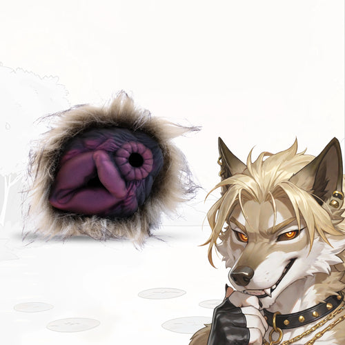 Furry Male Masturbator Lupplux Grey Wolf Fur – main product shot