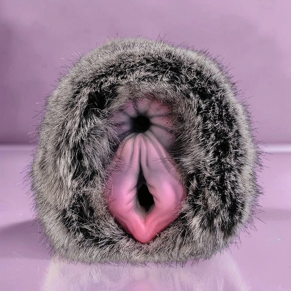 Masturbateur Furry Griplux Gris Argenté Tacheté