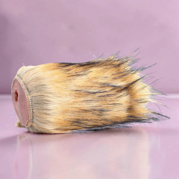 Masturbateur poilu Simplux Amber Brown en peluche double alternate view
