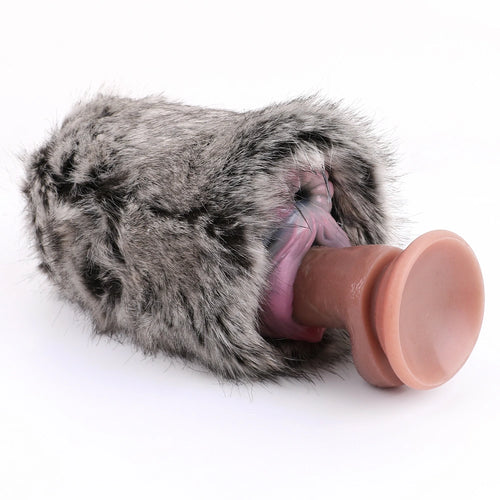 Furry Masturbator Griplux Silver Grey Spotted alternate view