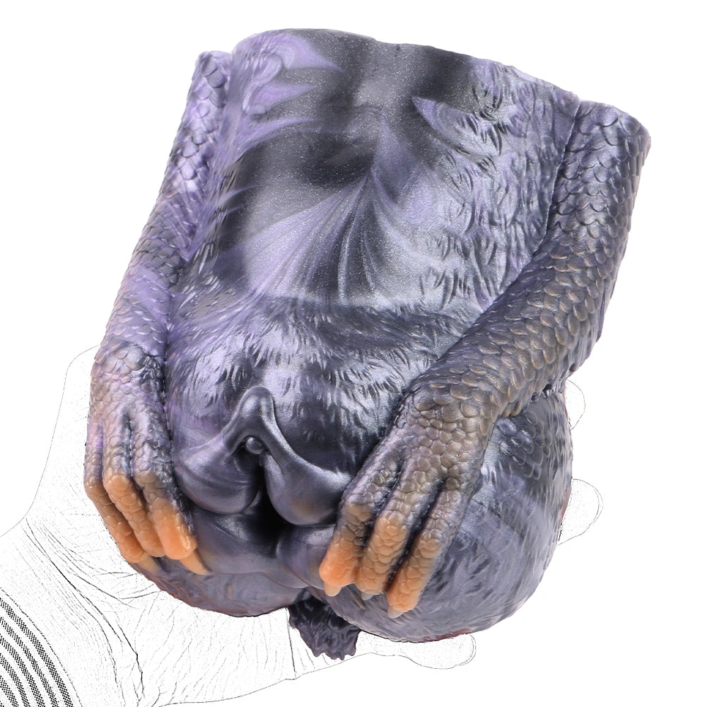 Butt Masturbator Gryphina Gryphon Dual Channel – side profile view