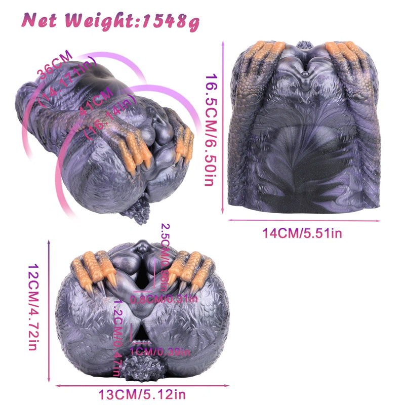 Butt Masturbator Gryphina Gryphon Dual Channel Violet