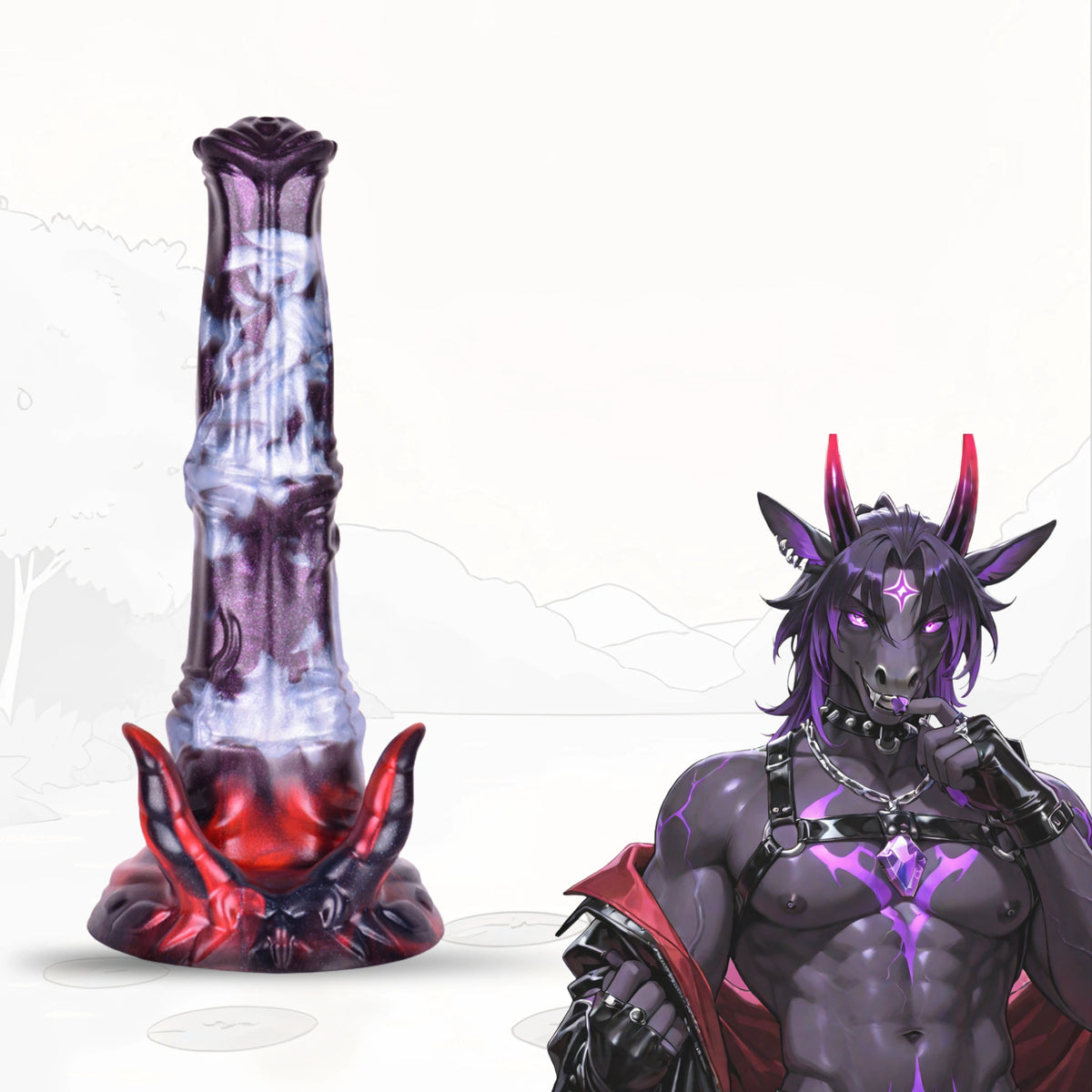 Horse Dildo Thornyx Demonic Horn Base Dual Colorway