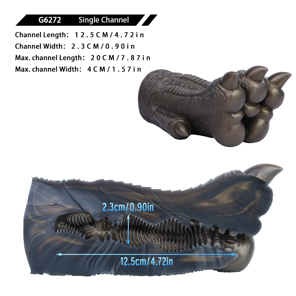 Reptile Paw Masturbator Kaelthor Dark Bronze Gold – size scale reference