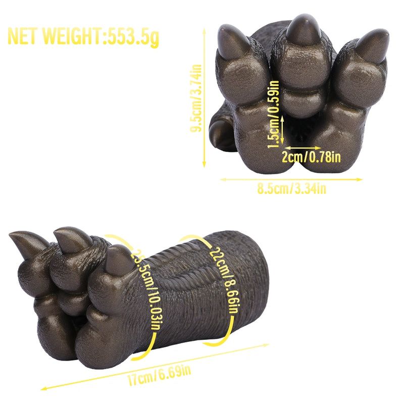 Reptile Paw Masturbator Kaelthor Dark Bronze Gold – front view