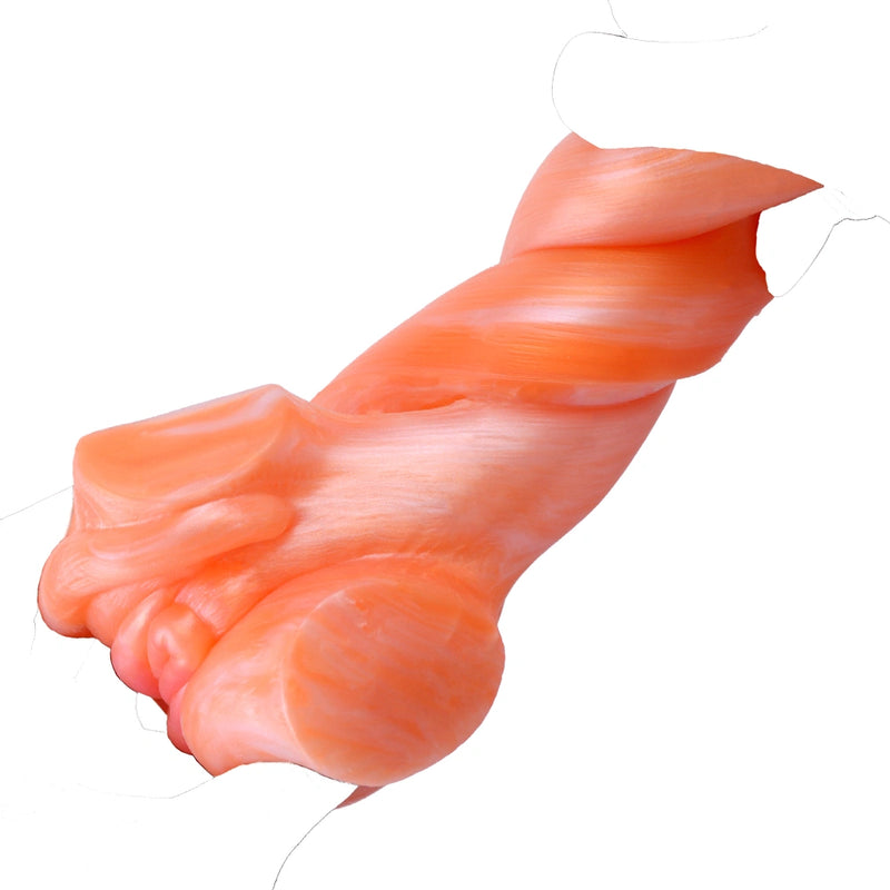 Butt Masturbator Korith Coral Orange Rosette Silicone