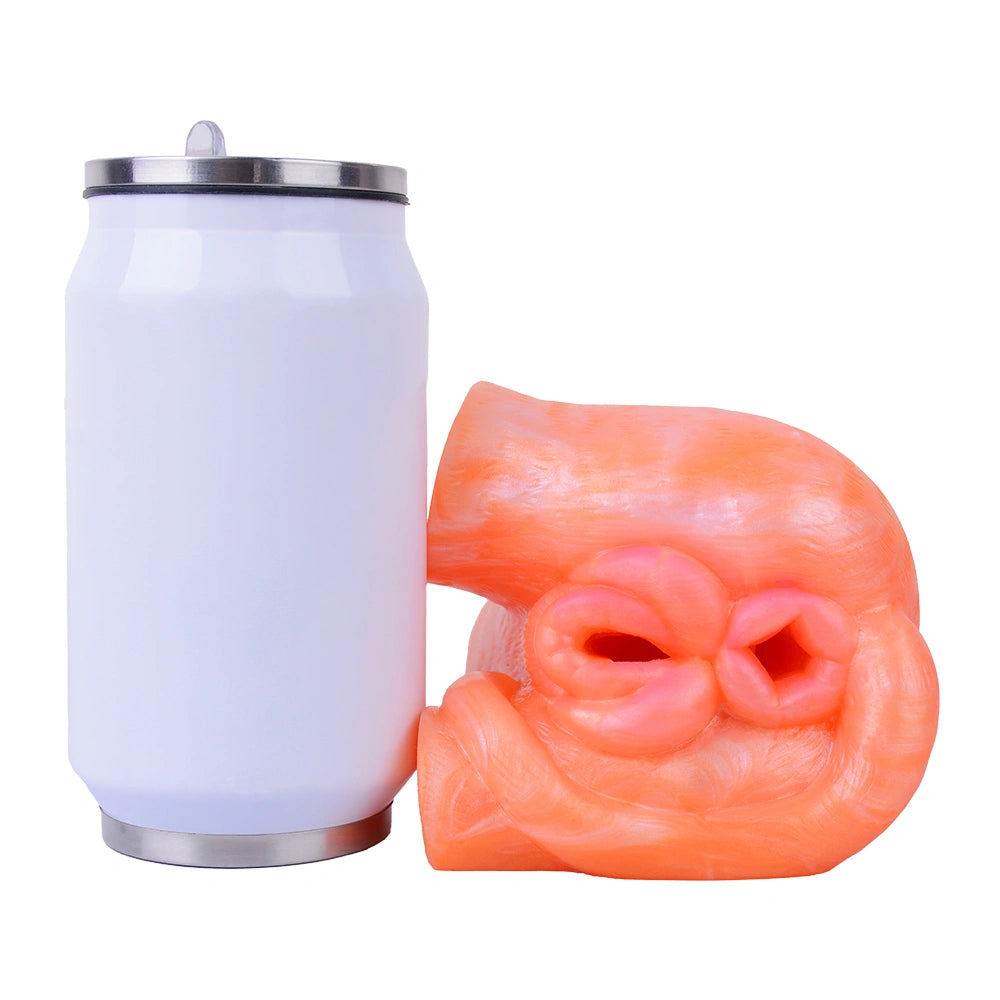 Butt Masturbator Korith Coral Orange Rosette Silicone