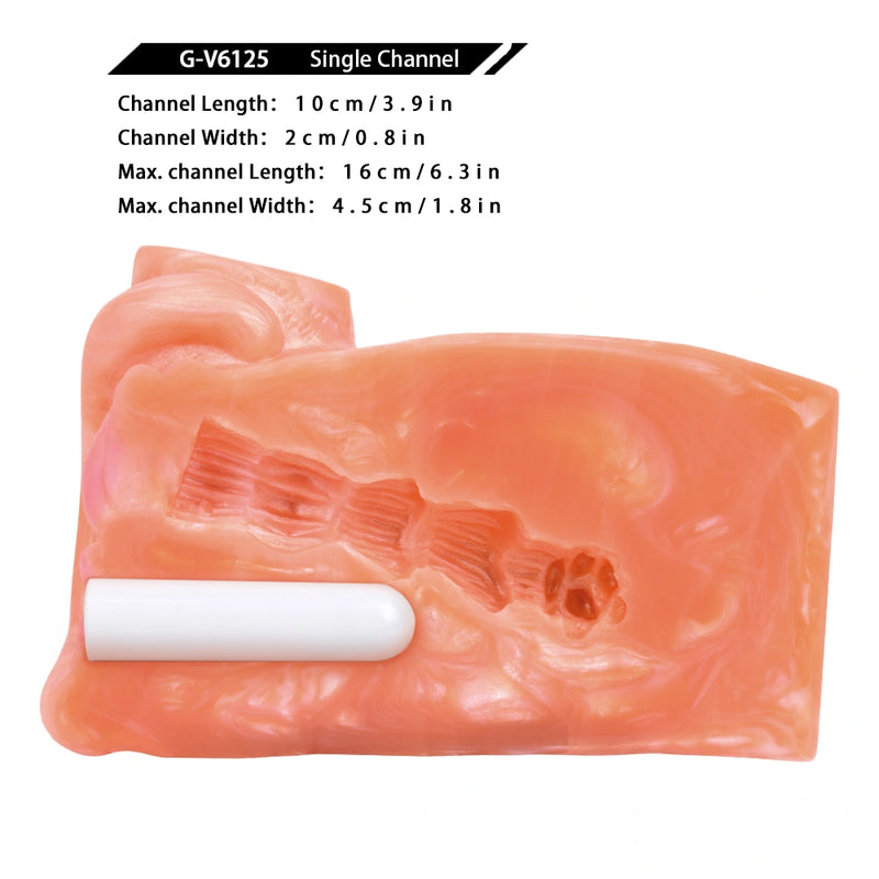 Butt Masturbator Korith Coral Orange Rosette Silicone