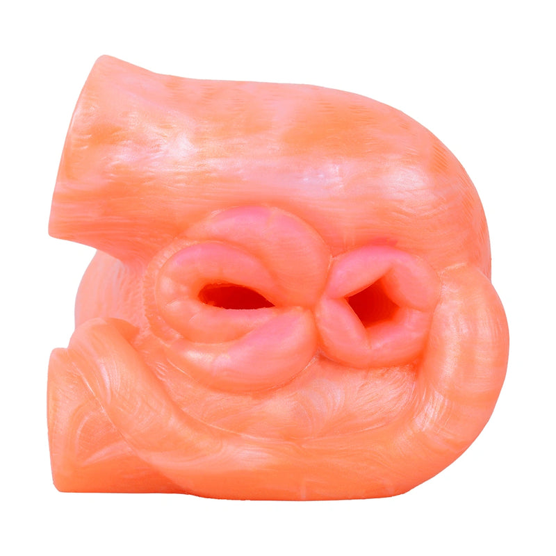 Butt Masturbator Korith Coral Orange Rosette Silicone