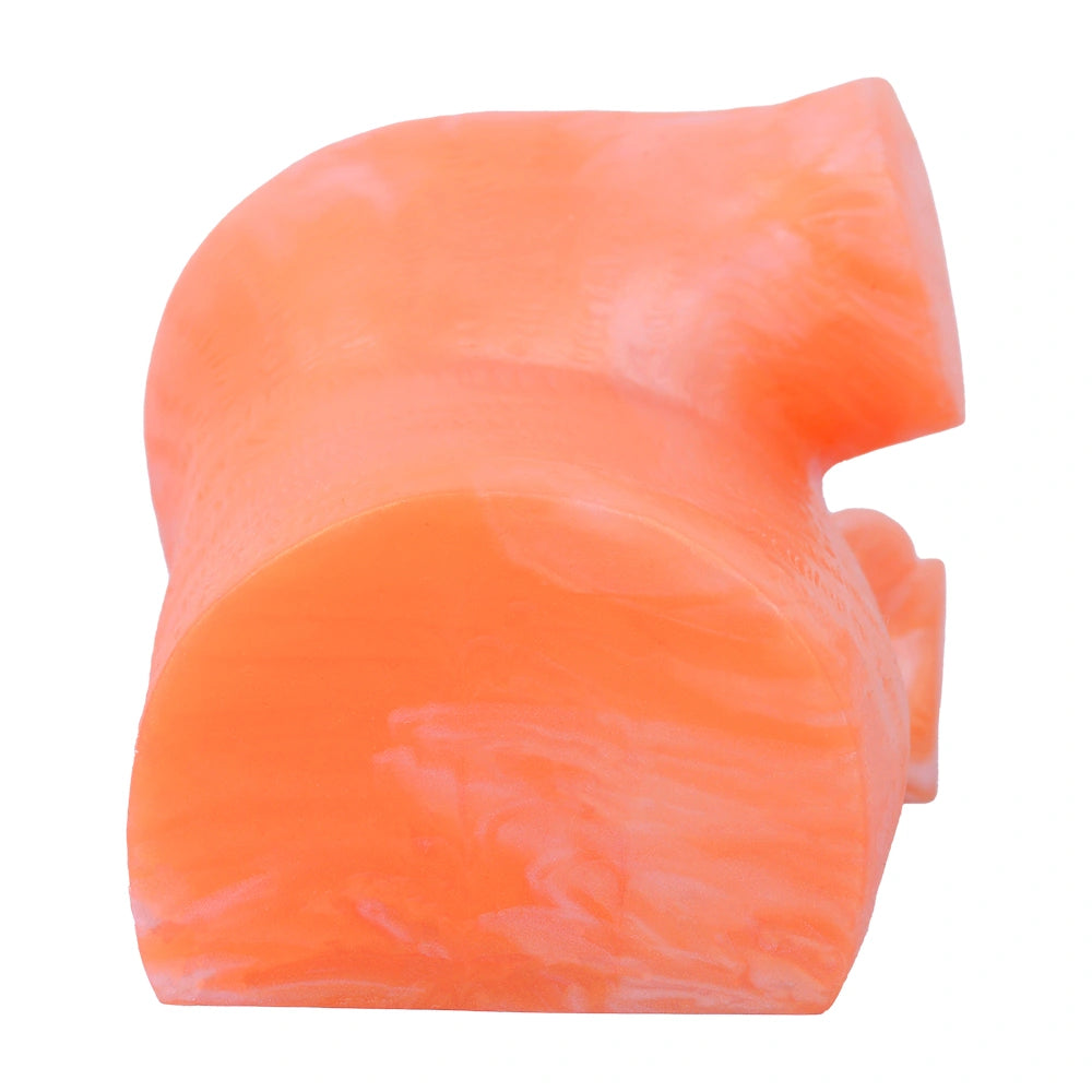 Butt Masturbator Korith Coral Orange Rosette – silicone texture close-up