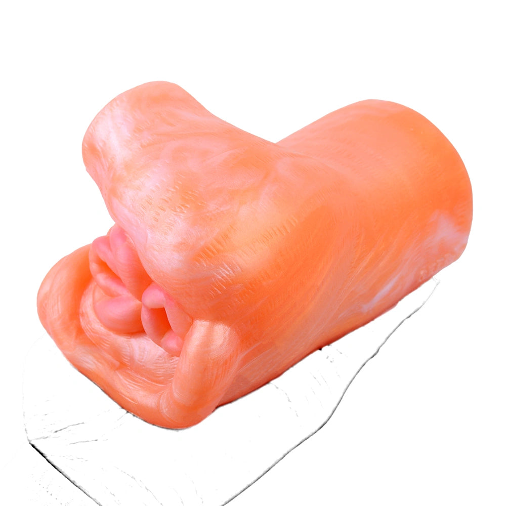 Butt Masturbator Korith Coral Orange Rosette Silicone