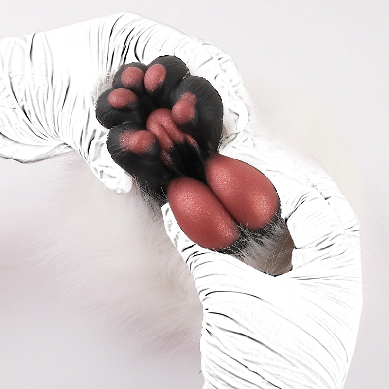 Bear Paw Masturbator Korvex Black Copper Rose Fur – bottom view