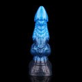 Knot Dildo Kraevoor Dual Layer Blue Crystal 6.3cm – detail close-up