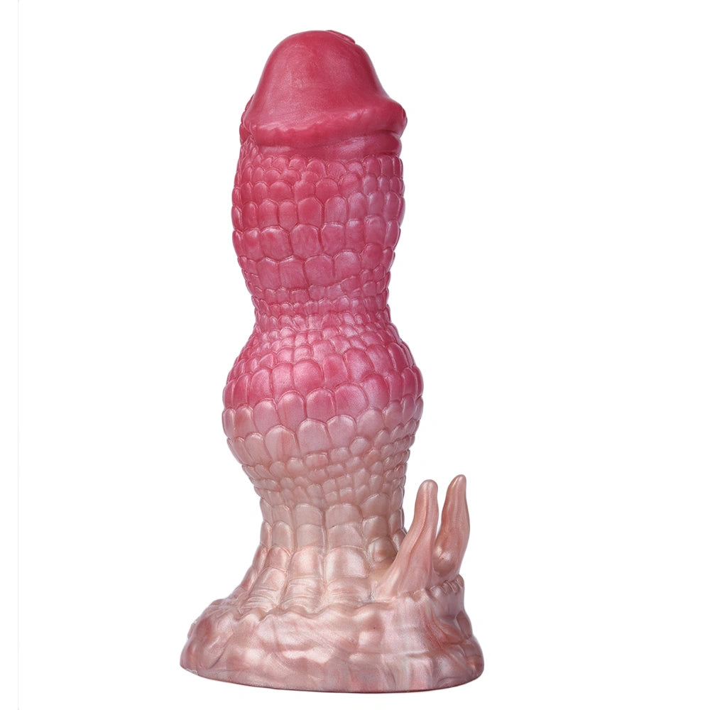 Dragon Dildo KYLVEX Triple Bulge Hex Scale Kylin – rear view
