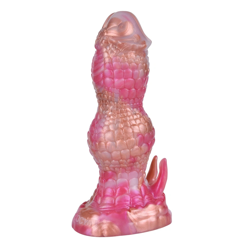 Dragon Dildo KYLVEX Triple Bulge Hex Scale Kylin – size scale reference
