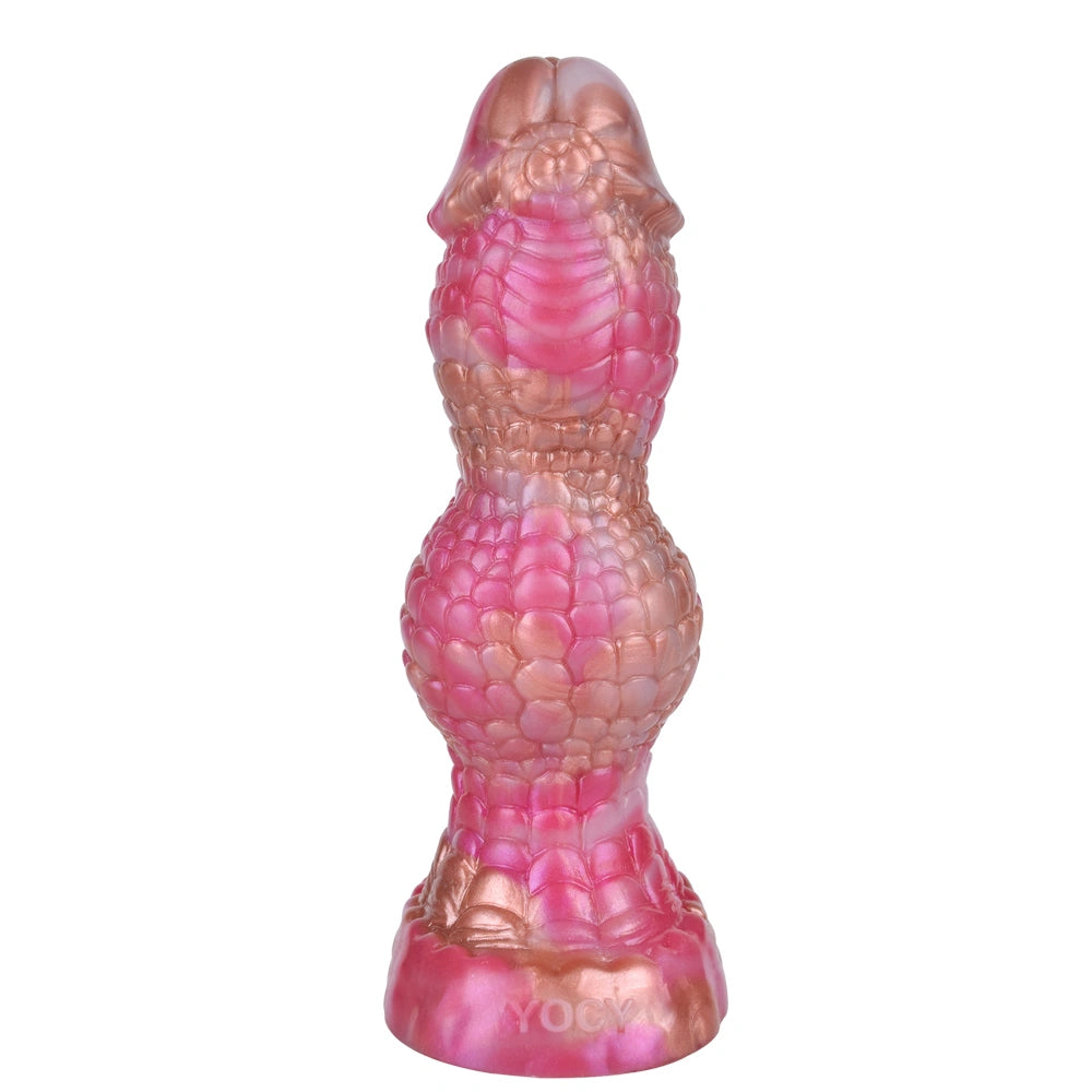 Dragon Dildo KYLVEX Triple Bulge Hex Scale Kylin – size scale reference