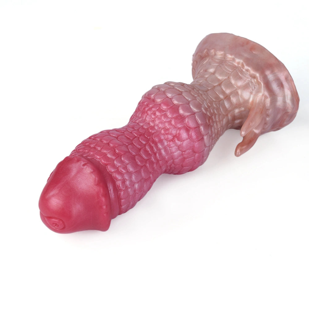 Dragon Dildo KYLVEX Triple Bulge Hex Scale Kylin – surface texture detail