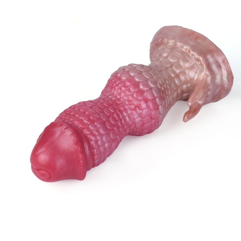 Dragon Dildo KYLVEX Triple Bulge Hex Scale Kylin – surface texture detail