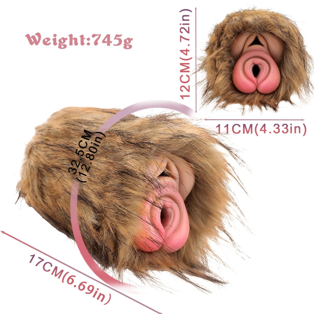 Furry Male Masturbator Leonplux Golden Lion Mane – bottom view