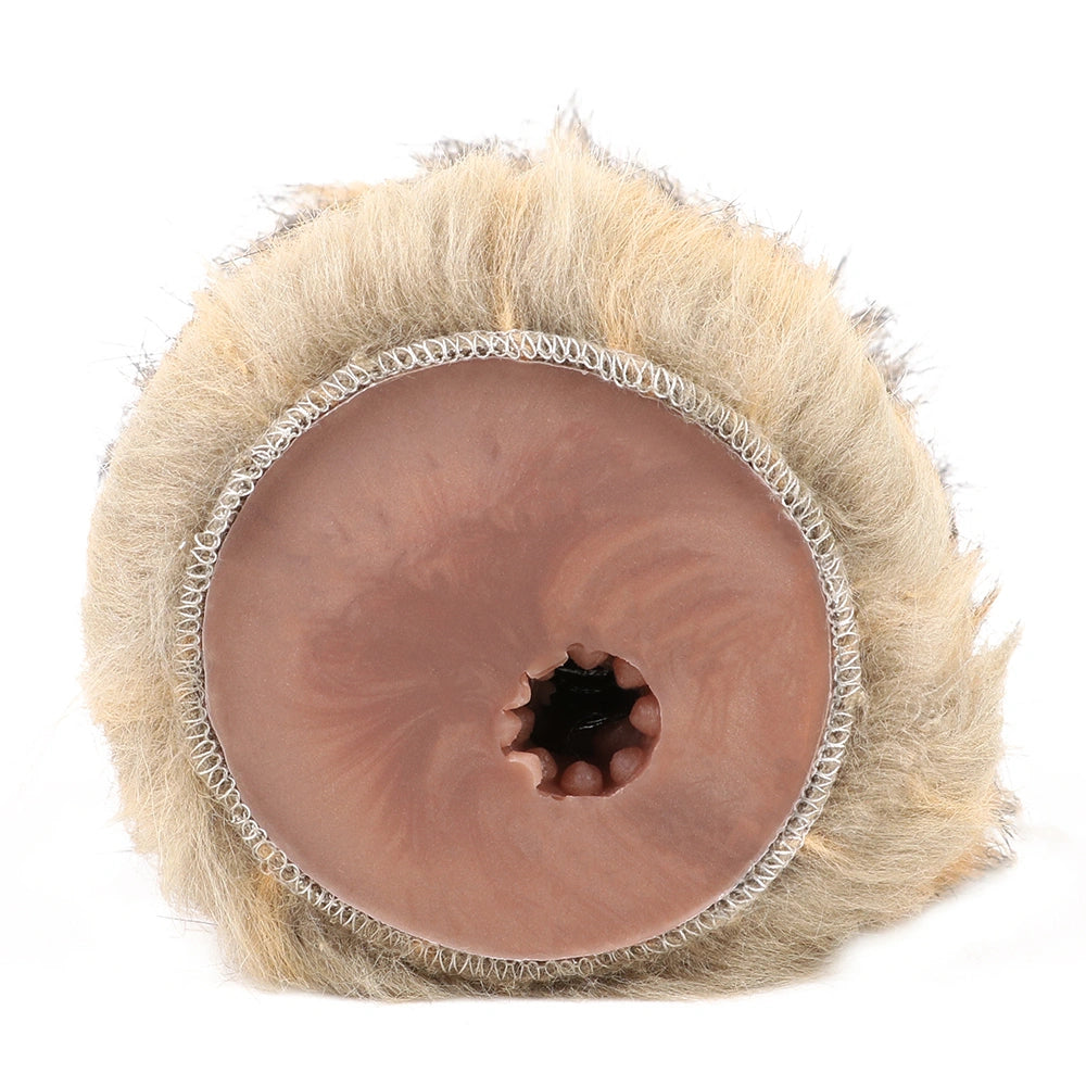 Furry Male Masturbator Leonplux Golden Lion Mane – silicone texture close-u