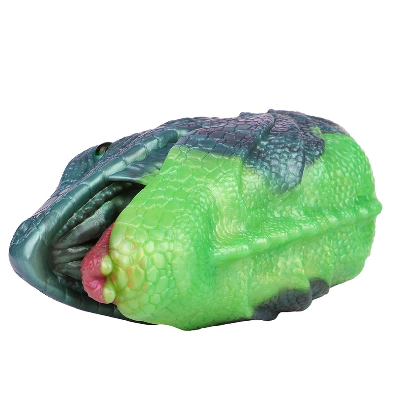 Lizard Masturbator Veldrix Emerald Bifid Tongue – bottom base view