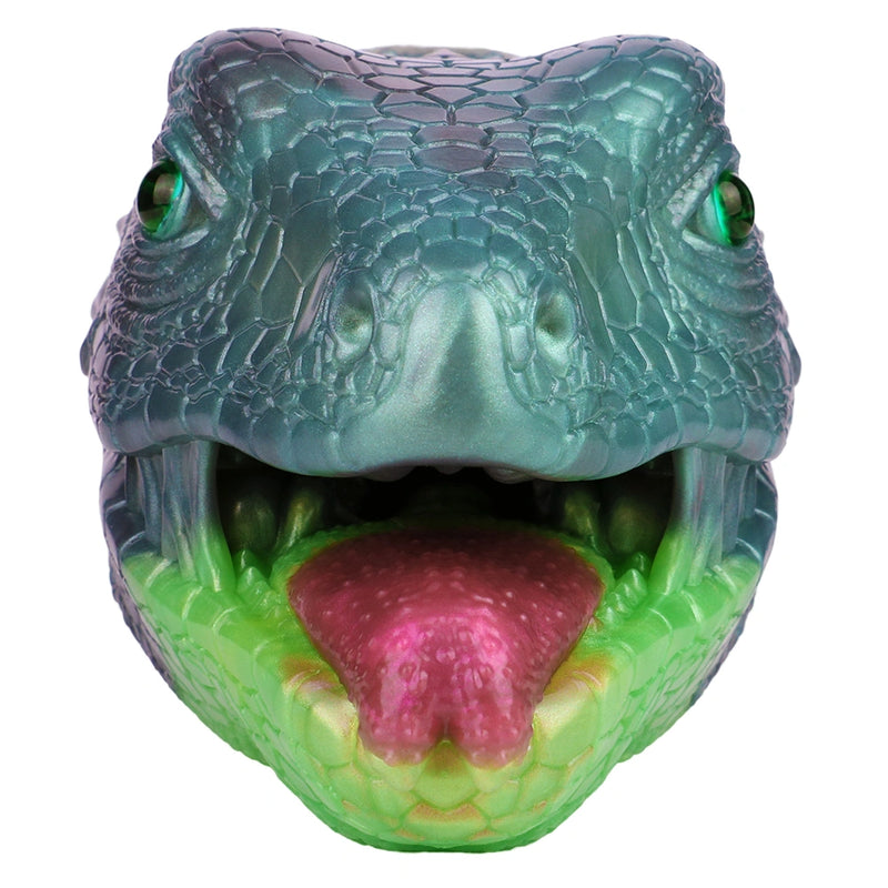 Lizard Masturbator Veldrix Emerald Bifid Tongue – side profile view