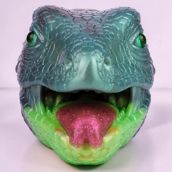 Masturbateur Lézard Veldrix Émeraude Langue Bifide