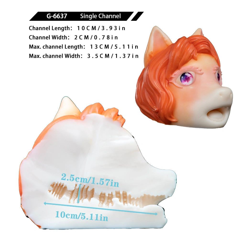 Pony Masturbator Lunari Galaxy Eyes Orange Mane – bottom view
