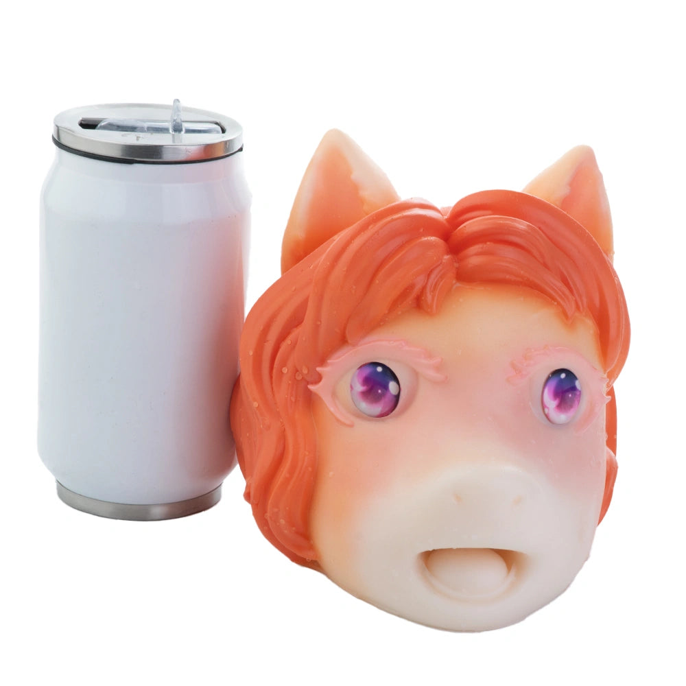 Pony Masturbator Lunari Galaxy Eyes Orange Mane – front view