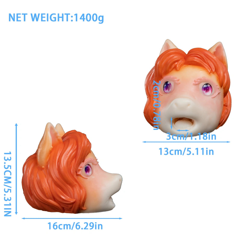 Pony Masturbator Lunari Galaxy Eyes Orange Mane – top view