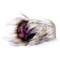 Furry Male Masturbator Lupplux Grey Wolf Fur – side profile view