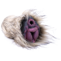 Furry Male Masturbator Lupplux Grey Wolf Fur – rear view